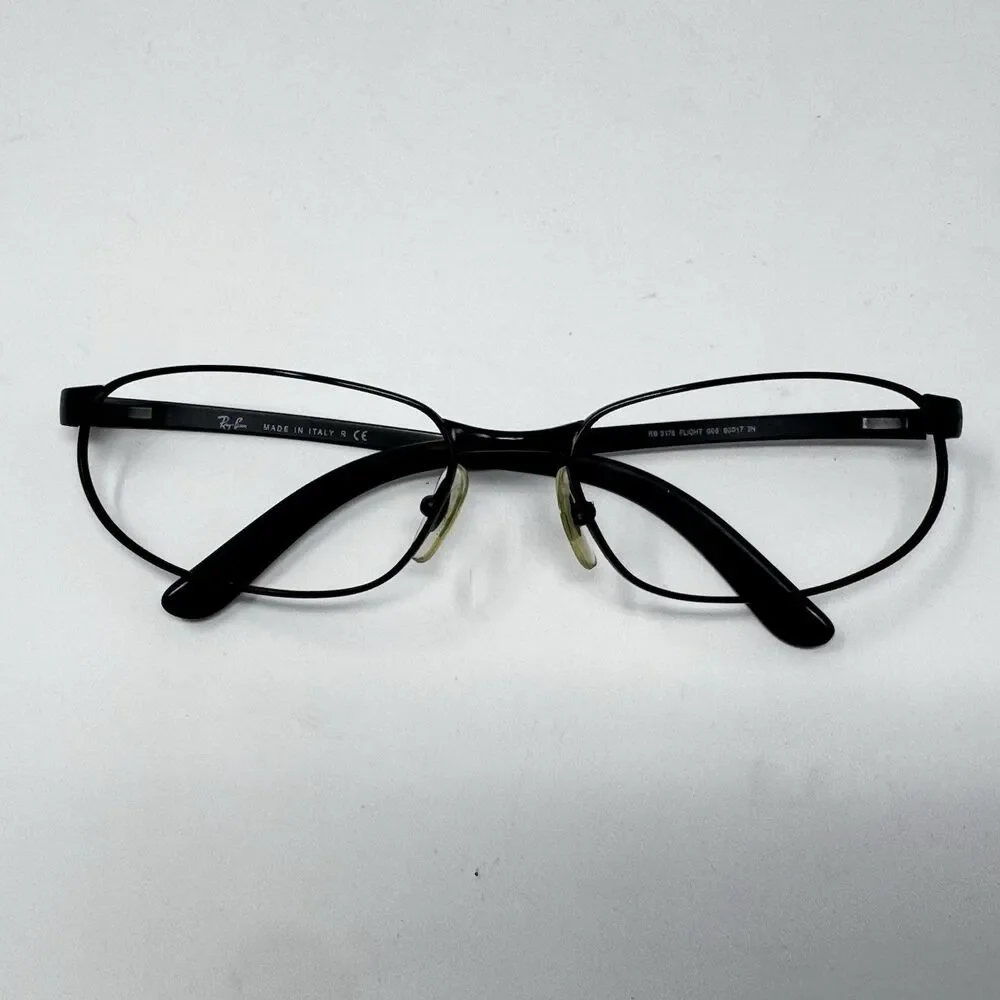 Ray-Ban RB3176 Flight 006 Black Sunglass Frames 60-17 Made in Italy Authentic